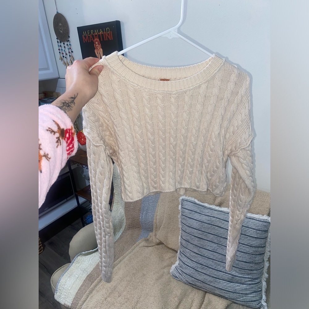 - Free people cropped sweater